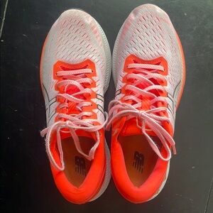 ASICS Gel Kayano 27 Tokyo bright coral and white sneakers / runners